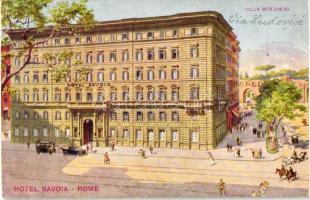 Rome, Roma; Hotel Savoia, Villa Borghese,, automobile (EK)