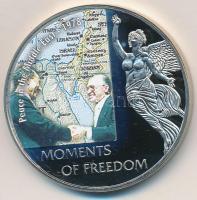 Libéria 2006. 10$ "Szabadság pillanatai "Közel-keleti béke 1978" multicolor T:PP  Liberia 2006. 10 Dollars "Moments of Freedom-Peace in the Middle-East 1978" multicolor C:PP