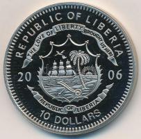 Libéria 2006. 10$ "Szabadság pillanatai - Magellán a föld körül 1522" multicolor T:PP 
Li...