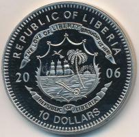 Libéria 2006. 10$ "Szabadság pillanatai - Charta 77 1977" multicolor, tanúsítvány T:PP 
L...