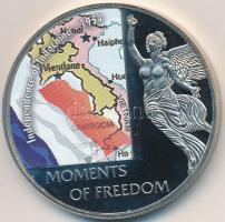 Libéria 2006. 10$ "Szabadság pillanatai - Indokína függetlensége 1954" multicolor, tanúsítvánnyal T:PP  Liberia 2006. 10 Dollars "Moments of Freedom-Independence of Indochina 1954" multicolor, with certificate C:PP