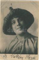 Kökény Ilona dedikált fotólap