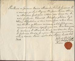 Báthori Gábor a Kálvin-téri templom építtetője, későbbi superintendans autográf levele