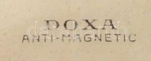 Doxa antimagnetic, másodpercmutatós svájci karóra hibátlan számlappal, működő állapotban, új bőr szí...