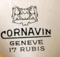 Cornavin 17 köves antimagnetic, másodpercmutatós svájci karóra nagyon szép számlappal, működő állapo...