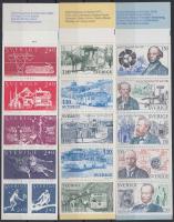 1976-1981 3 diff stampbooklets, 1976-1981 3 klf bélyegfüzet