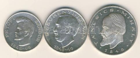 1948. 5Ft Ag + 10Ft Ag + 20Ft Ag "Szabadságharc" sor T:1,1/2