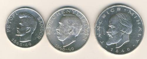 1948. 5Ft Ag + 10Ft Ag + 20Ft Ag "Szabadságharc" sor T:1/2,2