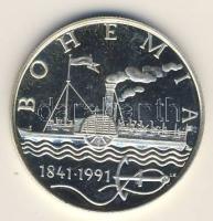 Csehszlovákia 1991. 50K Ag "Bohémia hajó" T:PP