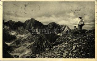 Tátra, Bibircs és Dénes csúcs / mountain peaks (ázott / wet damage)