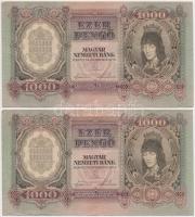 1943. 1000P (2x) sorszámkövetők T:III