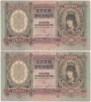 1943. 1000P (2x) sorszámkövetők T:III