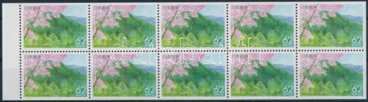 Tokyo Prefecture stamp booklet sheet, Tokió prefektúra bélyegfüzetlap