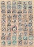 1870-1880 60 db klf okirati illeték bélyeg