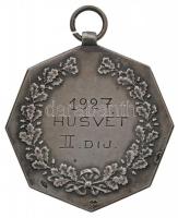 Berán Lajos (1882-1943) 1927. "1927 Húsvét II. díj" jelzett Ag díjérem füllel, "S.G.A...