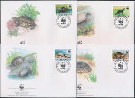 WWF: Teknős sor + 4 db FDC-n WWF: Turtle set + 4 FDC