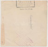 1930 Hangyász, pecséttel jelzett sajtófotó, sarkain törésnyomokkal, 17x17 cm