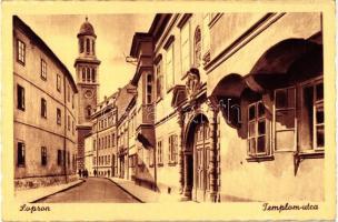 15 db RÉGI fekete-fehér magyar városképes lap; Szombathely és Sopron / 15 old black and white Hungarian town-view postcards; Szombathely and Sopron