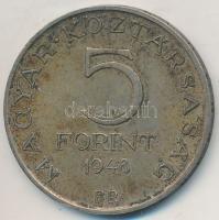 1948. 5Ft Ag "Petőfi" T:2- patina