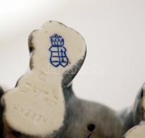 Herendi elefánt, kézzel festett, jelzett, hibátlan, m: 5 cm