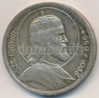 1938. 5P Ag "Szent István" T:2 patina, apró ph. Adamo P8.1