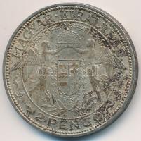 1937. 2P Ag "Madonna" T:2- patina
Adamo P7