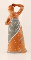 Kovács Margit (1902-1977): Esőleső. Festett mázas terrakotta, jelzett, hibátlan, m:37 cm
