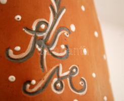 Kovács Margit (1902-1977): Esőleső. Festett mázas terrakotta, jelzett, hibátlan, m:37 cm