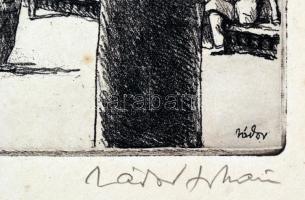 Zádor István (1882-1963): Halászbástya. Litográfia, papír, jelzett, kereteben, 25×33 cm