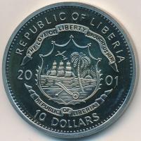 Libéria 2001. 10$ "Szabadság pillanatai - Spanyol polgárháború" multicolor, tanúsítvánnyal...