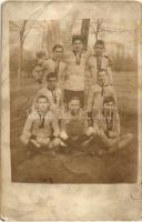 1914 Budapesti focisták / Hungarian football players from Budapest, group photo (EB)