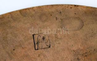 Régi fém hamuzók, jelzettek, 2db, cca 11-12cm