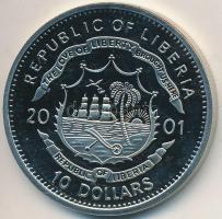 Libéria 2001. 10$ "Szabadság pillanatai - Francia forradalom 1789." multicolor, tanúsítvánnyal T:PP  Liberia 2001. 10 Dollars "Moments of Freedom - French Revolution 1789" multicolor, with certificate C:PP