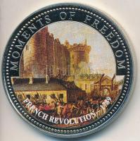 Libéria 2001. 10$ "Szabadság pillanatai - Francia forradalom 1789." multicolor, tanúsítván...