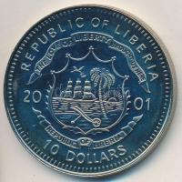 Libéria 2001. 10$ "Szabadság pillanatai- Alekszander Szolzsenyicin 1953." multicolor, tanúsítvánnyal T:PP  Liberia 2001. 10 Dollars "Moments of Freedom - Solzhenitsyn leaves the gulag 1953." multicolor, with certificate C:PP