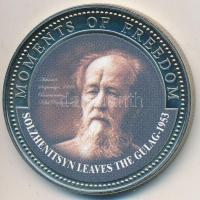 Libéria 2001. 10$ "Szabadság pillanatai- Alekszander Szolzsenyicin 1953." multicolor, tanú...