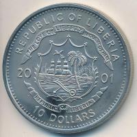 Libéria 2001. 10$ "Szabadság pillanatai - Ülő Bika 1876." multicolor, tanúsítvánnyal T:PP   Liberia 2001. 10 Dollars "Moments of Freedom - Sitting Bull 1876." multicolor, with certificate C:PP