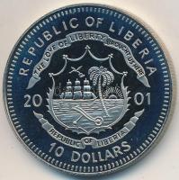 Libéria 2001. 10$ "Szabadság pillanatai-A keresztényüldözés megszüntetése 313." multicolor, tanúsítvánnyal T:PP  Liberia 2001. 10 Dollars "Moments of Freedom-End of christian percecution 313." multicolor, with certificate C:PP