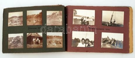 cca 1906-1918 Fotóalbum marosújvári, zavari, pusztaszikszói, bukovinai képekkel, néhány katonai fotó...