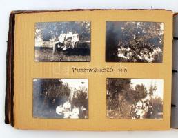 cca 1906-1918 Fotóalbum marosújvári, zavari, pusztaszikszói, bukovinai képekkel, néhány katonai fotó...