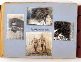 cca 1906-1918 Fotóalbum marosújvári, zavari, pusztaszikszói, bukovinai képekkel, néhány katonai fotó...