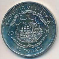 Libéria 2001. 10$ "Szabadság pillanatai- A Berlini Fal lebontása 1989." multicolor, tanúsítvánnyal T:PP kis ujjlenyomat Liberia 2001. 10 Dollars "Moments of Freedom - Fall of the Berlin Wall 1989." multicolor, with certificate C:PP small fingerprint