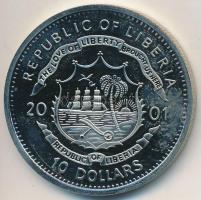 Libéria 2001. 10$ "Szabadság pillanatai - Gandhi élete 1869-1948." multicolor, tanúsítvánnyal T:PP ujjlenyomat Liberia 2001. 10 Dollars "Moments of Freedom - Gandhi's life 1869-1948." multicolor, with certificate C:PP fingerprint