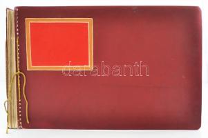 cca 1930-1940 A Lönhárt család fotóalbuma, benne egy két fotólappal a Szent Év eseményeiről, 151 db ...