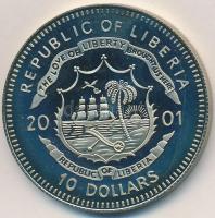 Libéria 2001. 10$ "Szabadság pillanatai - Libéria megalapítása" multicolor, tanúsítvánnyal...
