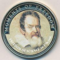 Libéria 2001. 10$ "Szabadság pillanatai - A tudomány szabadsága" multicolor, tanúsítvánnyal T:PP kis ujjlenyomat Liberia 2001. 10 Dollars "Moments of Freedom - Freedom of Science 16-17th century" multicolor, with certificate C:PP small fingerprint