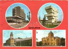 Magyar zsinagógák - 10 db modern városképes lap / 10 modern Hungarian postcards of synagogues, Judai...