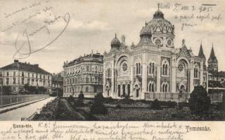 Temesvár, Kunz tér, zsinagóga / synagogue