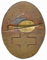 ~1930-1940. "Önkéntes ápolónő" zománcozott fém jelvény "DARIDA P. BP BÉRKOCSIS U.29.&...