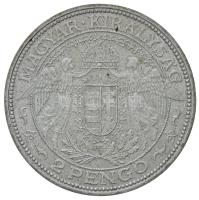 1931. 2P Ag "Madonna" (10,04g) T:2 / 
Hungary 1931. 2 Pengő Ag "Madonna" (10,04...